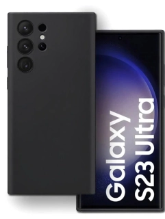 Kryt Silicone Lite pro Samsung Galaxy S23 Ultra , barva černá