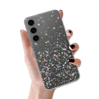 Kryt třpytivý Brilliant pro Samsung Galaxy A35 5G, barva čirá