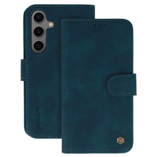 Knížkové pouzdro Wonder Fancy pro Samsung Galaxy S25 , barva modrá