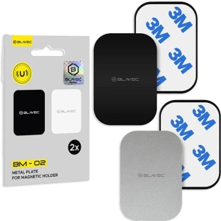 Sada náhradních obdélníkových plíšků k magnetickému držáku 2ks