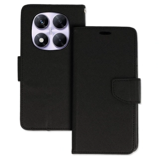 Knížkové pouzdro Fancy pro Xiaomi Redmi Note 14 Pro 4G , barva černá