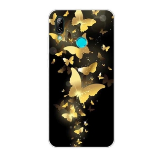 Gelové pouzdro s obrázkem na HUAWEI Y7 Prime (2018) / Honor 7C - vzor GOLD BUTTERFLY