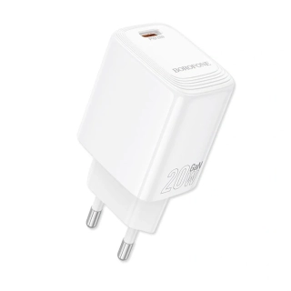 Borofone síťová nabíječka BN26 Fuente - USB-C - PD 20W , barva bílá