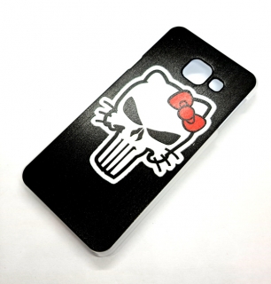 BACKCASE pouzdro na SAMSUNG A310 Galaxy A3 (2016) - vzor KITTY SKULL