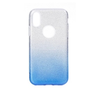 Gelové třpytivé stříbrné modré pouzdro SHINNING na HUAWEI P20