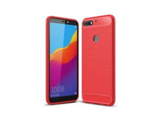 Gelové červené ARMOR STYLE pouzdro na HUAWEI Y7 Prime (2018) / Honor 7C
