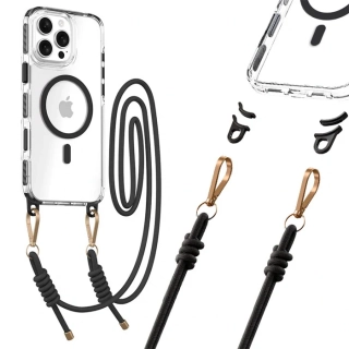 Tel Protect Strap Kryt ClearCase pro Apple iPhone 17 Air , barva černá