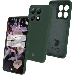 Kryt Bizon Soft Case Xiaomi 14T dark green
