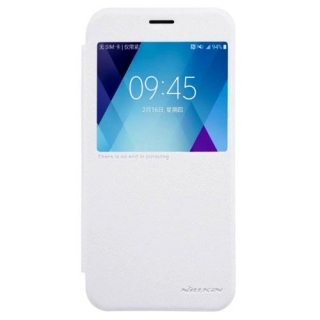 Peněženkové bílé pouzdro NILLKIN SPARKLE S-VIEW na NOKIA 6 (2017)