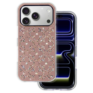 Kryt kamínkový Flower Diamond pro Samsung Galaxy A56 5G, barva růžová