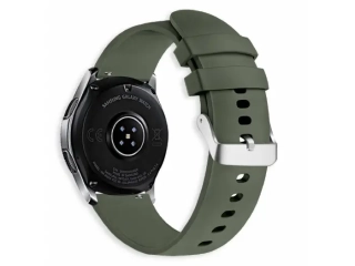 Řemínek s přezkovým zapínáním 22mm - Armádně Zelená -