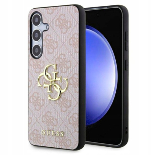 Kryt Guess GUHCS24S4GMGPI Samsung Galaxy S24 hardcase 4G Big Metal Logo pink