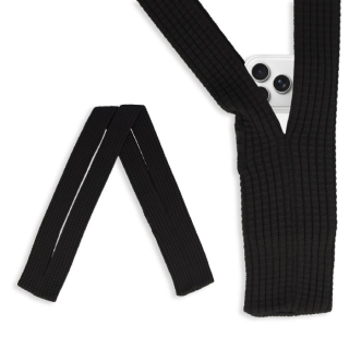 Pocket strap - univerzální pouzdro na mobil s popruhem - , barva černá