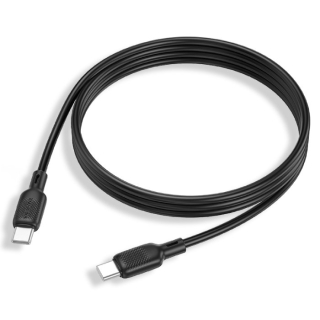 Borofone kabel BX113 - Typ C na Typ C - PD 60W 3A 1m - černý