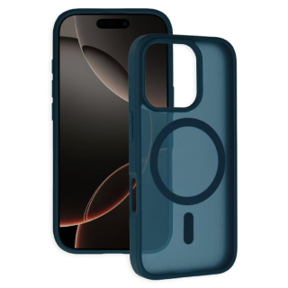 Matný kryt Tel Protect Aura MagSafe pro iPhone 16 Pro, tmavě modrý