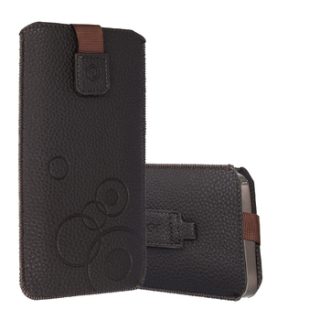 Univerzální černá kapsička Wonder DECO na mobil - velikost L