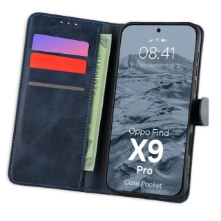 Kryt Bizon Case Pocket Oppo Find X9 Pro navy blue