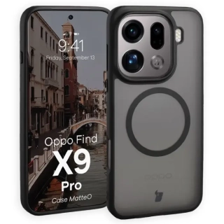 Kryt Bizon Case MatteO Magnetic Oppo Find X9 Pro smoky black