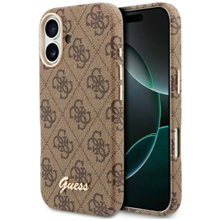 Kryt Guess 4G Script MagSafe Apple iPhone 17 brown