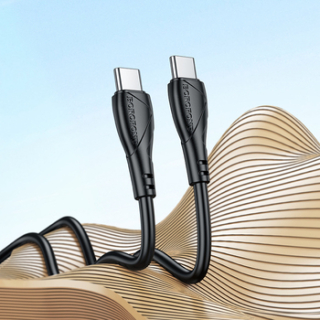 Borofone kabel BX121 - USB-C na USB-C - 60W - 1 metr - černý