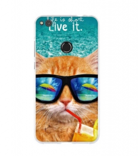Gelové pouzdro s obrázkem na HUAWEI P9 Lite (2017) - vzor BEACH CAT