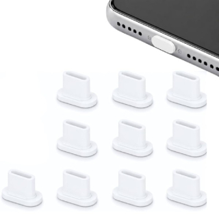 Silikonové protiprachové záslepky konektoru USB-C (sada 10ks)