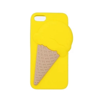 Silikonové žluté 3D pouzdro ICE CREAM na SAMSUNG G920 Galaxy S6