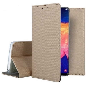 Peněženkové zlaté SMART MAGNET pouzdro na LG K4 2017 (M160)