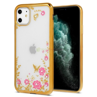 Gelové zlaté pouzdro FRAME FLORA na XIAOMI Mi6