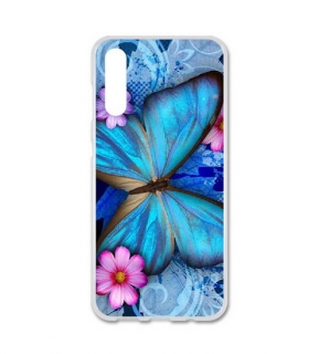 BACKCASE pouzdro s obrázkem na NOKIA Asha 302 - vzor BLUE BUTTERFLY