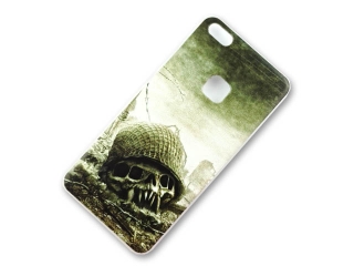 BACKCASE pouzdro na HUAWEI P10 Lite - vzor BATTLE SKULL