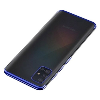 Gelové modré pouzdro FRAME V2 na SAMSUNG A515 Galaxy A51