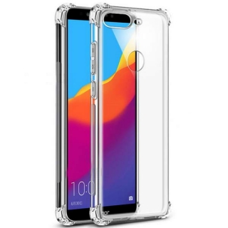 Gelové čiré pouzdro EDGE na HUAWEI Y7 Prime (2018)