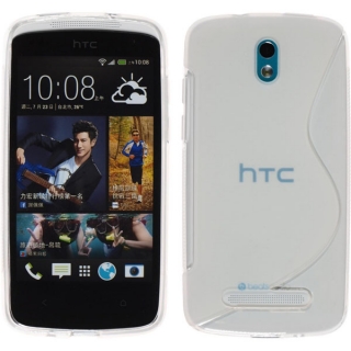 Gelové čiré S-LINE pouzdro na HTC Desire 500