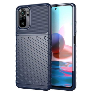 Gelové modré THUNDER SHIELD pouzdro na XIAOMI Redmi Note 10 / 10S