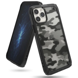 RINGKE hybridní pouzdro FUSION-X černé na APPLE iPhone 12 / iPhone 12 Pro