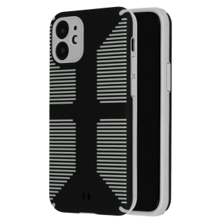Hybridní černé GRIP pouzdro na APPLE iPhone 12 (6.1)