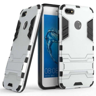 Hybridní stříbrné ARMOR STAND pouzdro na HUAWEI P9 Lite Mini