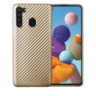 Gelové zlaté pouzdro CARBON na SAMSUNG G955 Galaxy S8 Plus