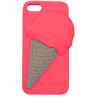 Silikonové růžové 3D pouzdro ICE CREAM na SAMSUNG G920 Galaxy S6
