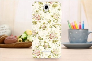 BACKCASE pouzdro na COOLPAD Modena - vzor BEIGE FLORA
