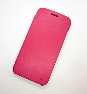 Peněženkové růžové pouzdro na HUAWEI G7