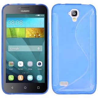 Gelové modré S-LINE pouzdro na HUAWEI Y5