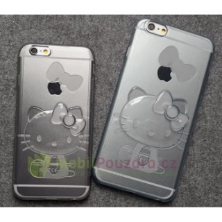 Gelové čiré pouzdro na APPLE iPhone 6 Plus (5.5) - vzor 3D KITTY