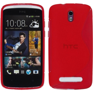 Gelové červené S-LINE pouzdro na HTC Desire 500
