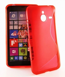 Gelové červené S-LINE pouzdro na MICROSOFT Lumia 640 XL
