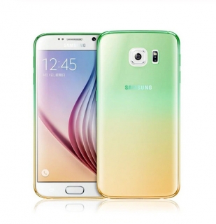 Ultratenké gelové zeleno žluté pouzdro na SAMSUNG G9200 Galaxy S6