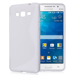 Gelové bílé S-LINE pouzdro na SAMSUNG G530 Galaxy Grand Prime