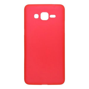 Gelové červené matné pouzdro na SAMSUNG G530 Galaxy Grand Prime