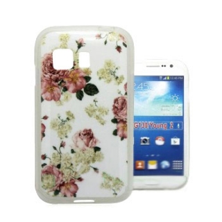 Gelové pouzdro s obrázkem na SAMSUNG G130 Galaxy Young 2 - vzor ROSES